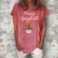 Funny Moms Spaghetti And Meatballs Meme Mothers Day Food Gift For Women Women's Loosen Crew Neck Short Sleeve T-Shirt Watermelon