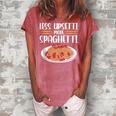 Less Upsetti Spaghetti Gift For Women Women's Loosen Crew Neck Short Sleeve T-Shirt Watermelon