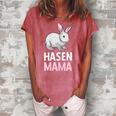 Rabbit Mum Rabbit Mother Pet Long Ear Gift For Womens Gift For Women Women's Loosen Crew Neck Short Sleeve T-Shirt Watermelon
