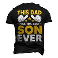 This Dad Has The Best Son Ever Fathers Day From Son Daughter Men's 3D T-shirt Back Print Black