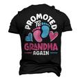 Grandparents Day Grandma Grandpa Promoted To Grandma Again Men's 3D T-shirt Back Print Black