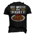 Less Upsetti Spaghetti Men's 3D T-Shirt Back Print Black