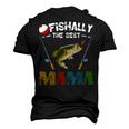 Ofishally The Best Mama Fishing Rod Mommy Men's 3D T-Shirt Back Print Black