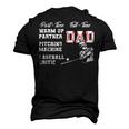 Part Time Warm Up Partner Full Time Dad Baseball Fathers Day Men's 3D T-shirt Back Print Black
