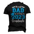 Proud Dad Of A Class Of 2023 Graduate Senior 23 Graduation Men's 3D T-shirt Back Print Black