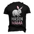 Rabbit Mum Rabbit Mother Pet Long Ear Men's 3D T-Shirt Back Print Black