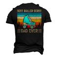 Vintage Retro Best Roller Derby Dad Ever Fathers Day Men's 3D T-Shirt Back Print Black