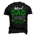 Weed Dad Marijuana 420 Cannabis Thc For Fathers Day Men's 3D T-Shirt Back Print Black