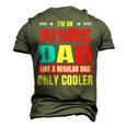 Anime Dad Like A Regular Dad Only Cooler Otaku Fathers Day Men's 3D T-Shirt Back Print Army Green