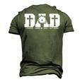 Blessed Dad Daddy Cross Christian Religious Fathers Day Men's 3D T-shirt Back Print Army Green