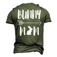Bunny Mom Rabbit Mum Men's 3D T-Shirt Back Print Army Green