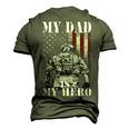My Daddy Is My Hero Military Dad Fathers Day 4Th Men's 3D T-shirt Back Print Army Green