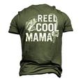 Distressed Reel Cool Mama Fishing Men's 3D T-Shirt Back Print Army Green