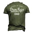Drum Major Dad Class 2024 Marching Band Men's 3D T-Shirt Back Print Army Green