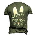 Dutch Rabbit Mum Rabbit Lover Men's 3D T-Shirt Back Print Army Green