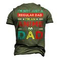 Fathers Birthday Im An Anime Dad Fathers Day Otaku Men's 3D T-Shirt Back Print Army Green