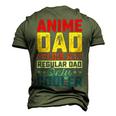Father’S Day Anime Dad Daddy Father Papa Graphic From Son Men's 3D T-Shirt Back Print Army Green