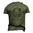 Handy Dad With Bald Bearded Dad Tools And Us Flag Men's 3D T-Shirt Back Print Army Green