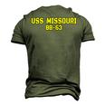 Missouri Veterans Day Memorial Day Father Grandpa Dad Son Men's 3D T-Shirt Back Print Army Green