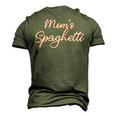 Moms Spaghetti And Meatballs Lover Meme Men's 3D T-Shirt Back Print Army Green