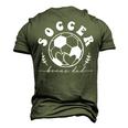 Soccer Bonus Dad Matching Soccer Players Team Fathers Day Men's 3D T-shirt Back Print Army Green