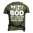 Veteran Fathers Day Quote Vet Bod Like A Dad Bod Men's 3D T-shirt Back Print Army Green