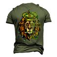 Weed Dad Like A Regular Dad Only Higher Marijuana Cannabis Men's 3D T-Shirt Back Print Army Green