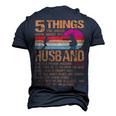 5 Things About My Husband Father Day 23 From Daughter Men's 3D T-shirt Back Print Navy Blue