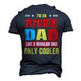 Anime Dad Like A Regular Dad Only Cooler Otaku Fathers Day Men's 3D T-Shirt Back Print Navy Blue