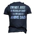 Anime Fathers Birthday Im An Anime Dad Fathers Day Anime Men's 3D T-Shirt Back Print Navy Blue