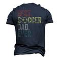 Best Soccer Dad Ever Daddy Fathers Day Vintage Womens Men's 3D T-shirt Back Print Navy Blue