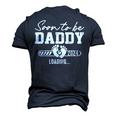 Cute Promoted To Daddy 2024 Soon To Be Dad Men's 3D T-shirt Back Print Navy Blue