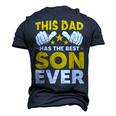 This Dad Has The Best Son Ever Fathers Day From Son Daughter Men's 3D T-shirt Back Print Navy Blue
