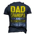 Dad Grandpa And Great Grandpa For Fathers Day Men's 3D T-shirt Back Print Navy Blue