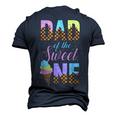 Dad Of The Sweet One Ice Cream 1St First Birthday Family Men's 3D T-shirt Back Print Navy Blue