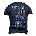 My Daddy Is My Hero Military Dad Fathers Day 4Th Men's 3D T-shirt Back Print Navy Blue