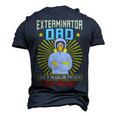 Exterminator Dad Pest Control Men's 3D T-Shirt Back Print Navy Blue