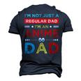 Fathers Birthday Im An Anime Dad Fathers Day Otaku Men's 3D T-Shirt Back Print Navy Blue