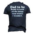 Fathers Day Dad Sayings Happy Fathers Day Men's 3D T-Shirt Back Print Navy Blue