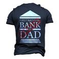 First National Bank Of Dad Closed Fathers Day Men's 3D T-shirt Back Print Navy Blue