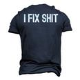 I Fix Stuff Handy Dad For Daddy Handyman Fathers Day Men's 3D T-Shirt Back Print Navy Blue
