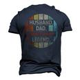 Husband Dad Warrant Officer Legend Vintage Men's 3D T-shirt Back Print Navy Blue