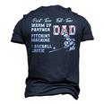 Part Time Warm Up Partner Full Time Dad Baseball Fathers Day Men's 3D T-shirt Back Print Navy Blue