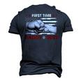 Promoted To Daddy 2023 First Time Fathers Day New Dad Mens Men's 3D T-shirt Back Print Navy Blue