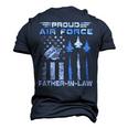 Proud Air Force Fatherinlaw Us Air Force Graduation Men's 3D T-shirt Back Print Navy Blue
