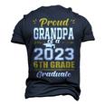 Proud Grandpa Of A Class Of 2023 6Th Grade Graduation Men's 3D T-shirt Back Print Navy Blue
