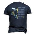 Proverbs 1624 Gracious Words Are Like A Honeycomb Quote Men's 3D T-Shirt Back Print Navy Blue