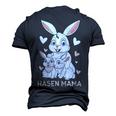 Rabbit Mum Cute Bunny Outfit For Girls Men's 3D T-Shirt Back Print Navy Blue
