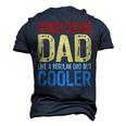 Spanish Teacher Dad Like A Regular Dad But Cooler Men's 3D T-Shirt Back Print Navy Blue