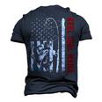 Usa Flag Reel Cool Mama Fishing Fisher Fisherman Men's 3D T-Shirt Back Print Navy Blue